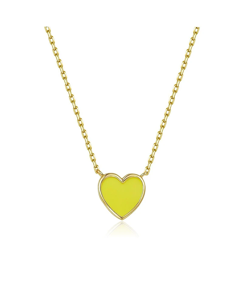 Anna Zuckerman Petit Love Necklace in Yellow