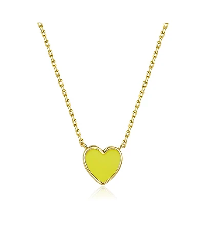Anna Zuckerman Petit Love Necklace in Yellow