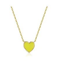 Anna Zuckerman Petit Love Necklace in Yellow