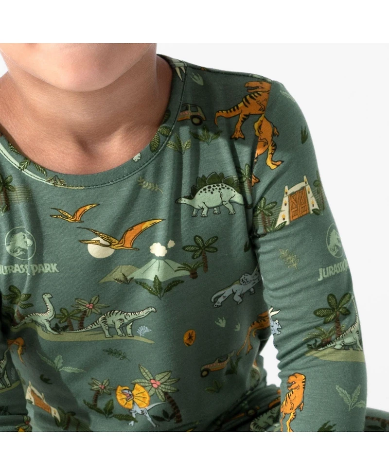 Bellabu Bear Kids Unisex Kids' Jurassic Park: Safari Set of 2 Piece Pajamas
