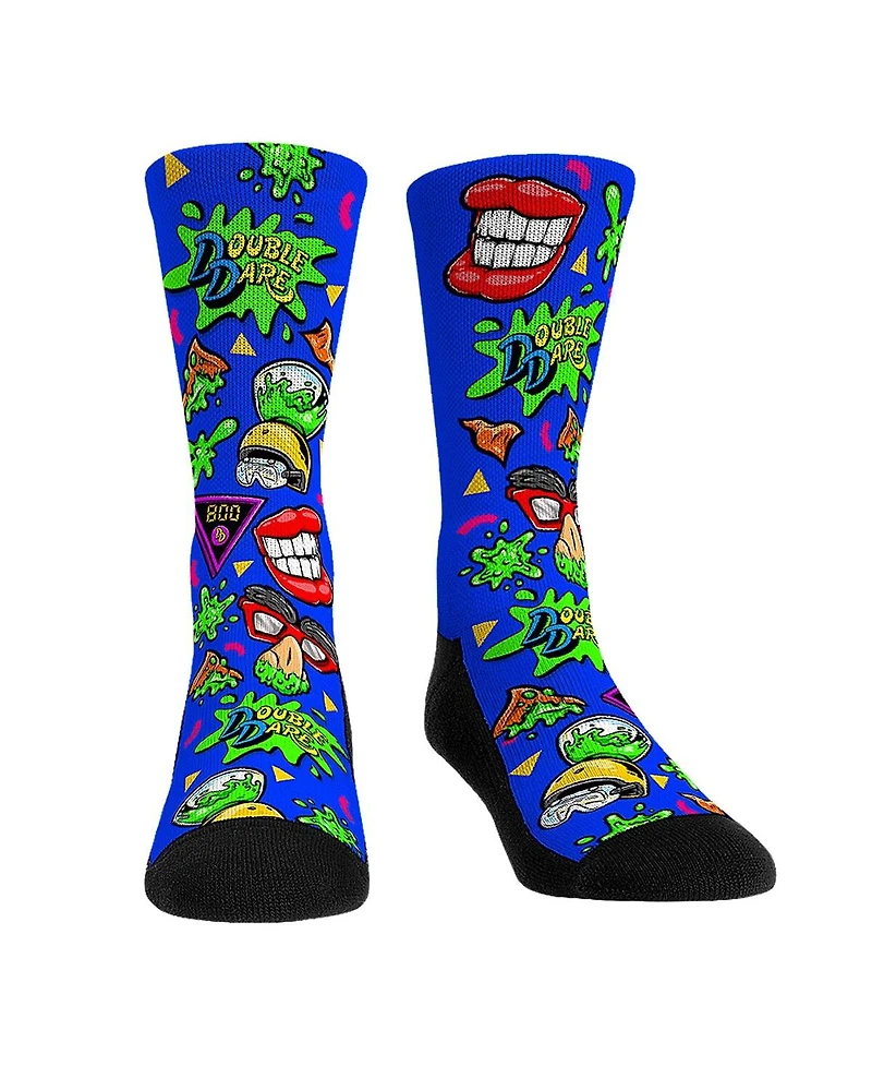 Rock Em Socks Men's and Women's Double Dare All-Over Icons Crew