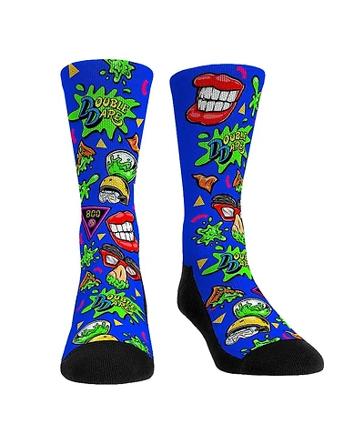 Rock Em Socks Men's and Women's Double Dare All-Over Icons Crew