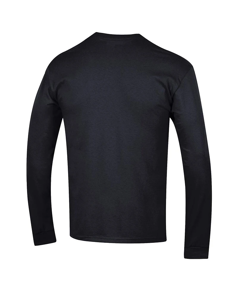 Champion Men's Black Ohio State Buckeyes Arch Over Logo 2-Hit Long Sleeve T-Shirt