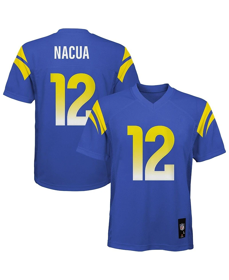 Outerstuff Big Boys and Girls Puka Nacua Royal Los Angeles Rams Replica Player Jersey