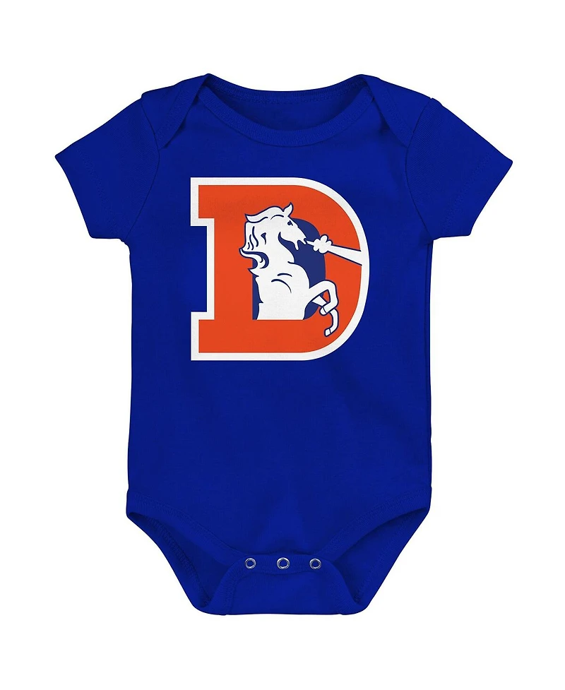 Outerstuff Newborn 3-Piece Denver Broncos Little Tike Bodysuit Set