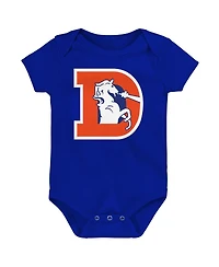 Outerstuff Newborn 3-Piece Denver Broncos Little Tike Bodysuit Set