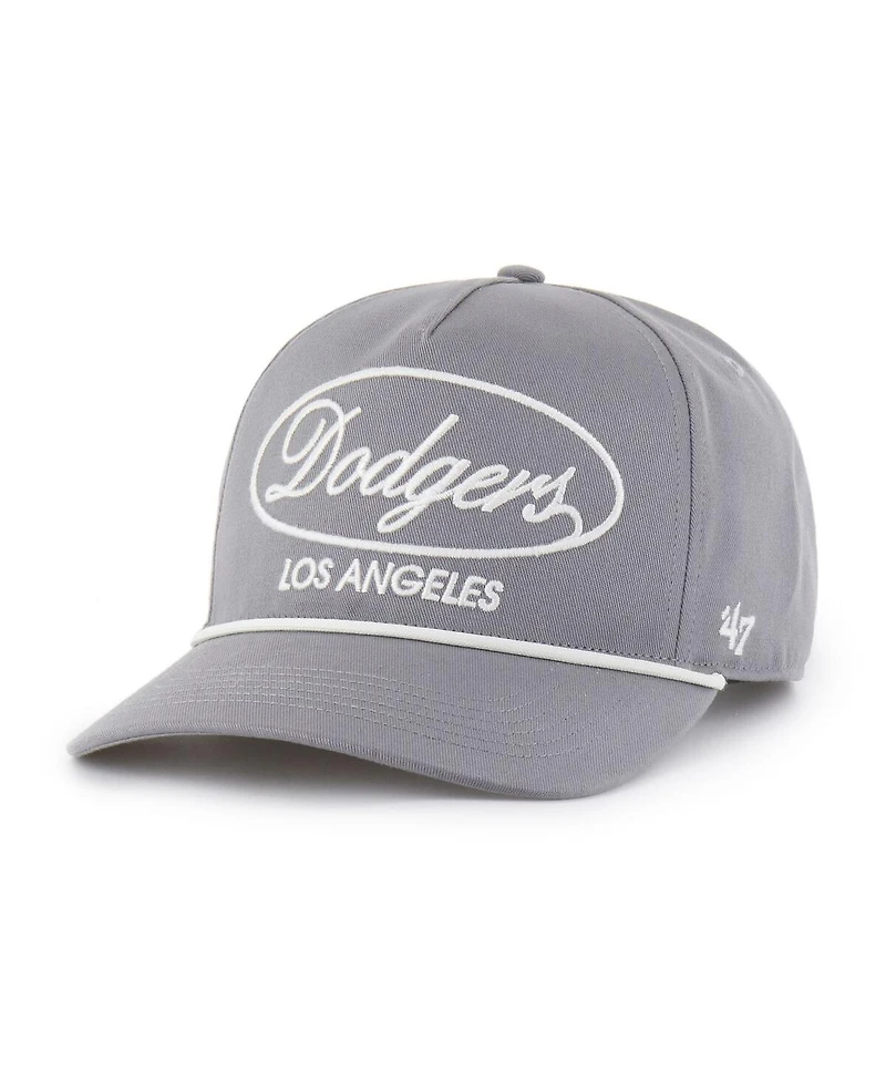 '47 Brand Men's Gray Los Angeles Dodgers Foundational Hitch Adjustable Hat