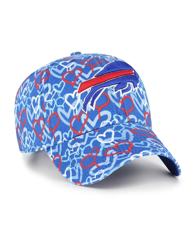 '47 Brand Girls Preschool Royal Buffalo Bills Mural Clean Up Adjustable Hat