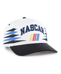 '47 Brand Men's White/Black Nascar Diamond Cut Hitch Adjustable Hat