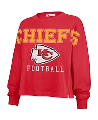 '47 Brand Women's Red Kansas City Chiefs Outreach Oversized Long Sleeve T-Shirt