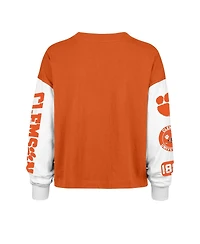 '47 Brand Women's Orange Clemson Tigers Sydney Long Sleeve T-Shirt