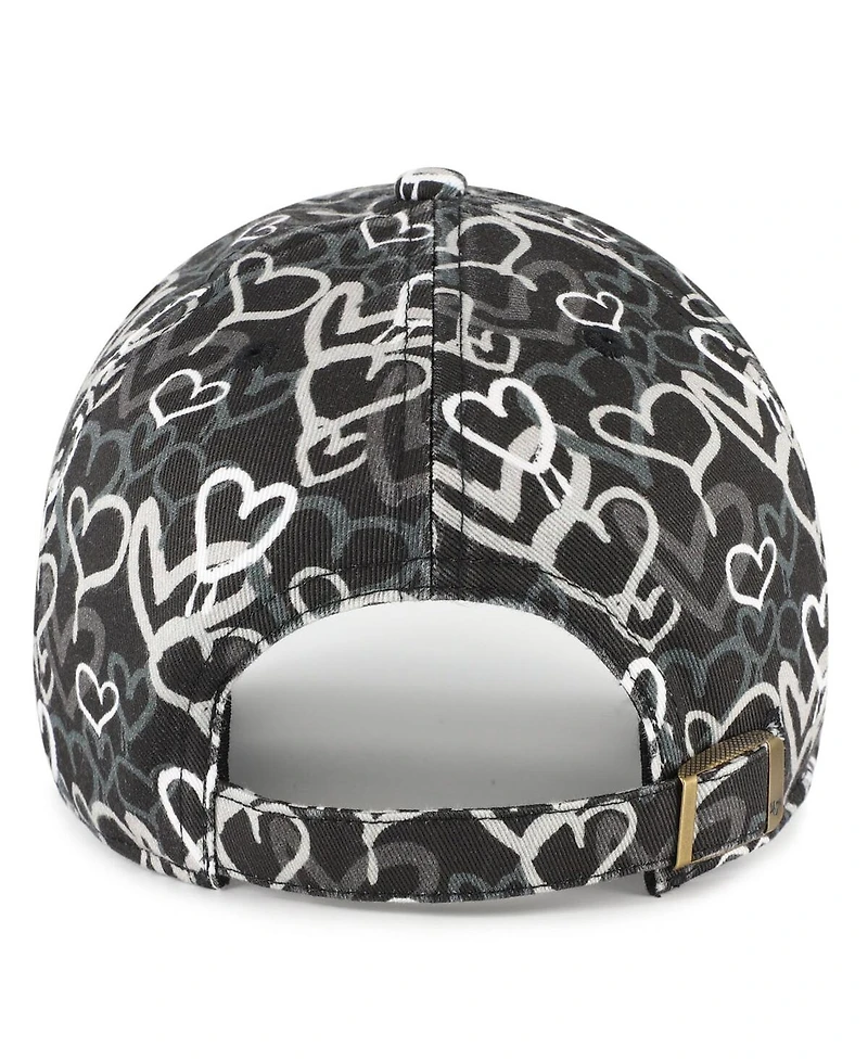 '47 Brand Big Girls Black Las Vegas Raiders Mural Clean Up Adjustable Hat