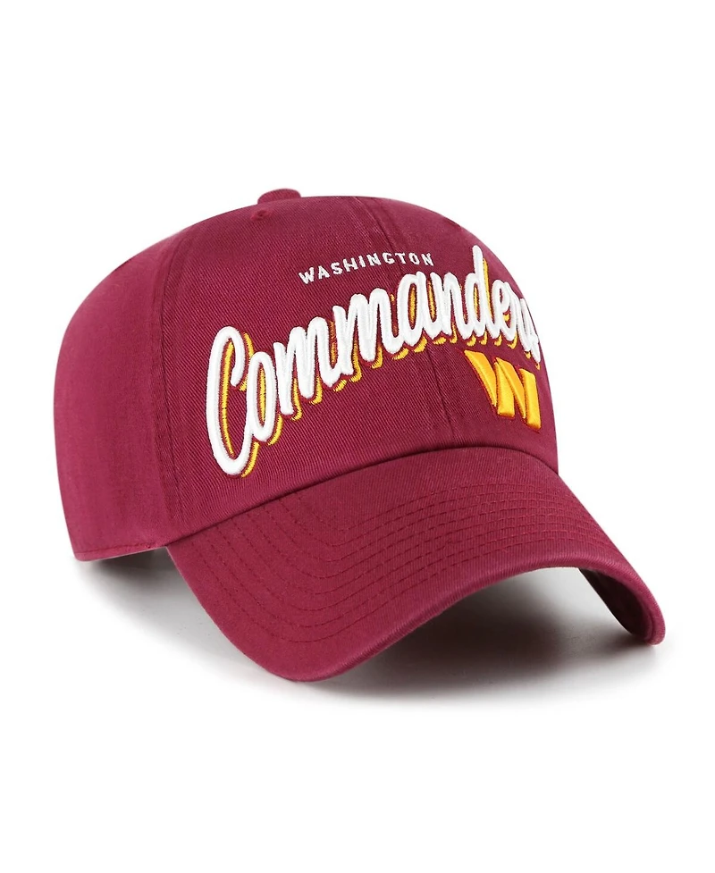 '47 Brand Women's Burgundy Washington Commanders Ariana Clean Up Adjustable Hat