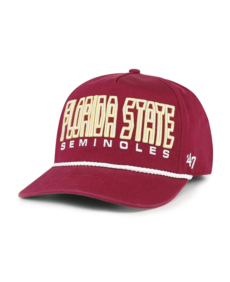 '47 Brand Big Boys and Girls Garnet Florida State Seminoles Byline Hitch Adjustable Hat