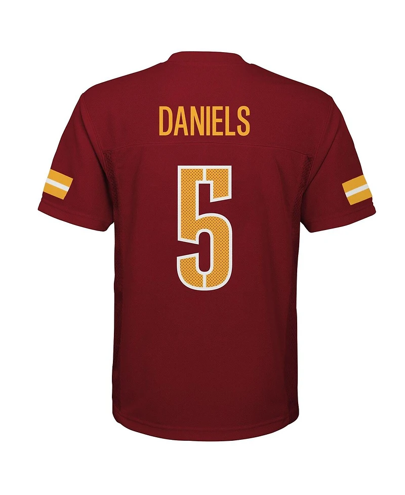 Outerstuff Preschool Jayden Daniels Burgundy Washington Commanders Replica Player Jersey