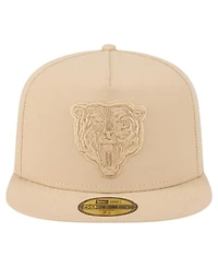 New Era Men's Light Beige Chicago Bears Color Pack A-Frame 59FIFTY Fitted Hat