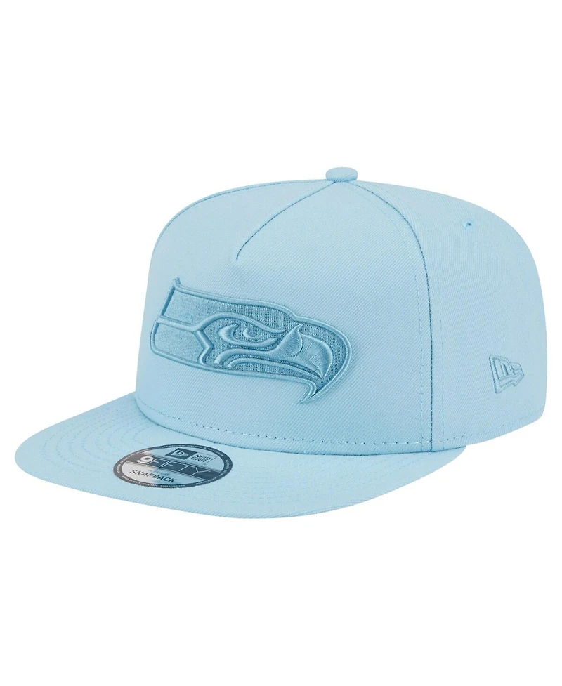 New Era Men's Light Blue Seattle Seahawks Color Pack A-Frame 9FIFTY Snapback Hat