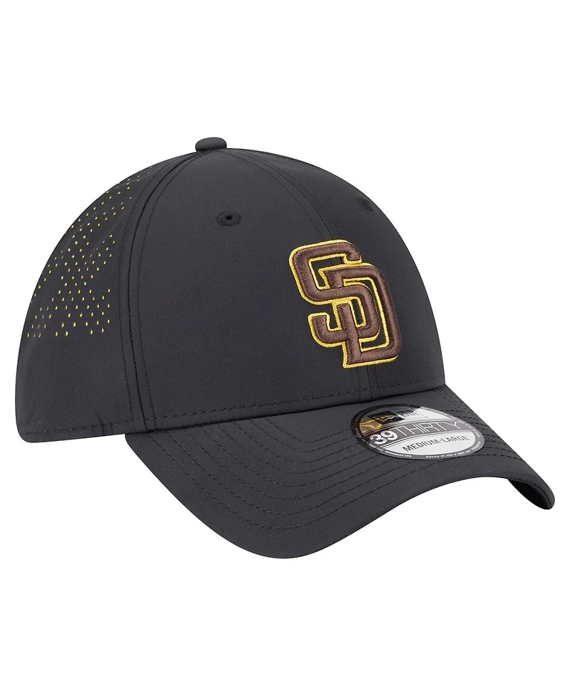 New Era Men's Black San Diego Padres Night 39THIRTY Flex Hat