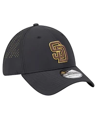 New Era Men's Black San Diego Padres Night 39THIRTY Flex Hat