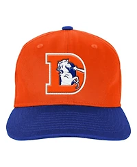 Outerstuff Big Boys and Girls Orange Denver Broncos True Retro Adjustable Hat