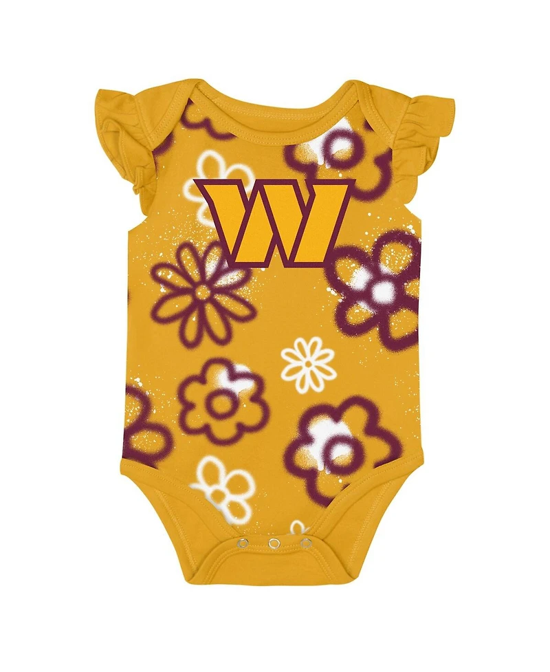 Outerstuff Baby Boys and Girls 2-Piece Washington Commanders The Sunshine Bodysuit Set