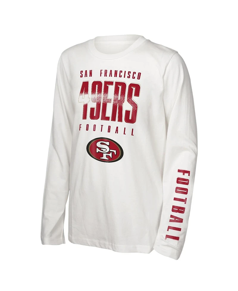 Outerstuff Big Boys and Girls San Francisco 49ers The Mix Combo T-Shirt Set