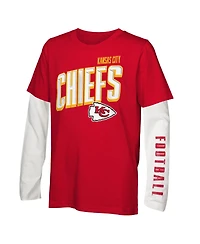 Outerstuff Big Boys and Girls Kansas City Chiefs The Mix Combo T-Shirt Set