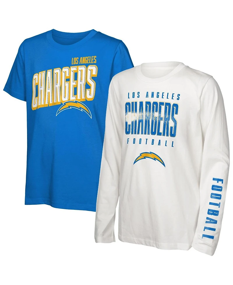 Outerstuff Preschool Los Angeles Chargers The Mix Combo T-Shirt Set