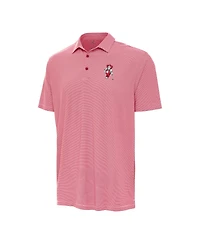 Antigua Men's Scarlet Nebraska Huskers Herbie Husker Golf Twine Polo Shirt