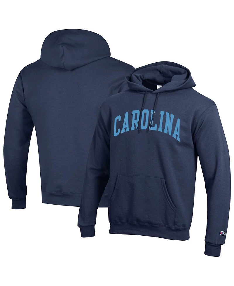 Champion Men's Navy North Carolina Tar Heels Basic Arch Fleece Pullover Hoodie