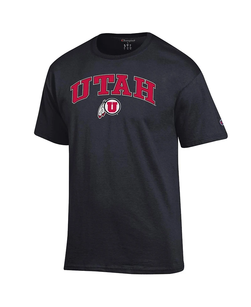 Champion Men's Black Utah Utes Arched Logo T-Shirt
