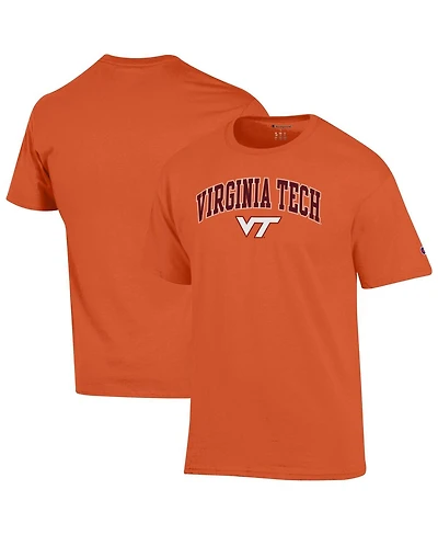 Champion Men's Orange Virginia Tech Hokies Arched Logo T-Shirt
