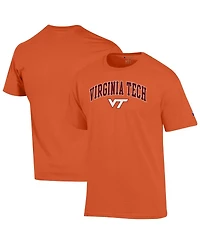 Champion Men's Orange Virginia Tech Hokies Arched Logo T-Shirt