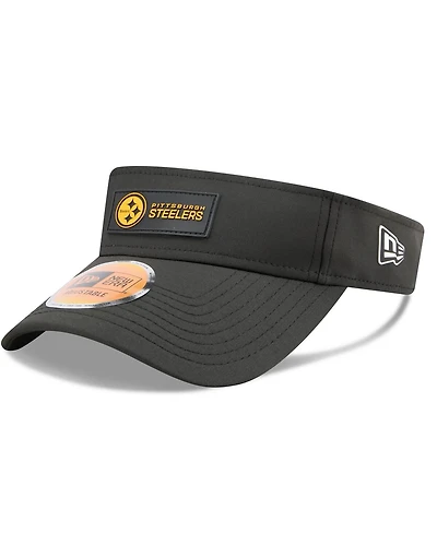 New Era Men's Black Pittsburgh Steelers 2025 Sideline Visor Hat