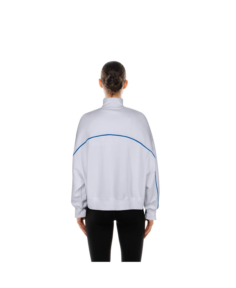 New Era Women's White Buffalo Bills Functional Fandom Quarter-Zip Sweatshirt