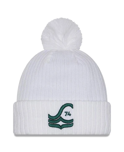 New Era Men's White Seattle Sounders Fc 2025 Jersey Hook Cuff With Pom Knit Hat