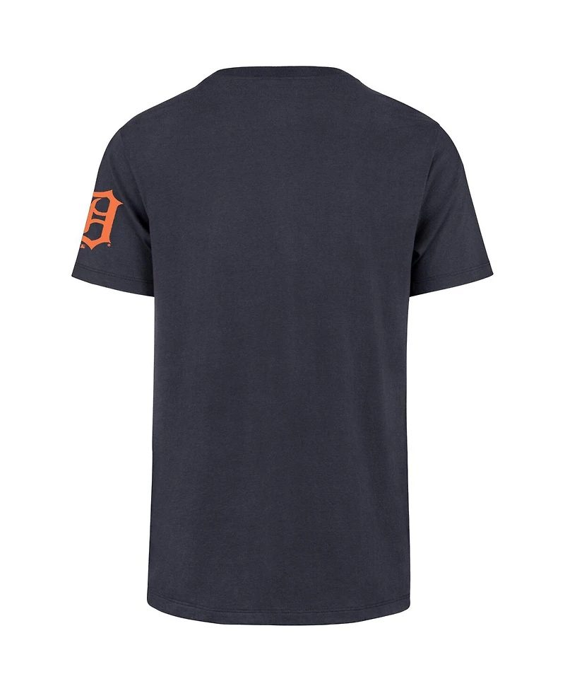 '47 Brand Men's Navy Detroit Tigers Upside Down Two-Peat Franklin T-Shirt