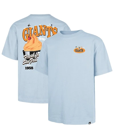 '47 Brand Men's Light Blue San Francisco Giants Ice Cream Parlor Foundation T-Shirt