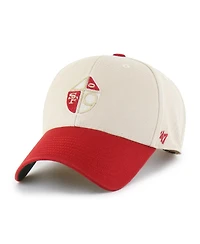 '47 Brand Men's Cream/Scarlet San Francisco 49ers Fairfield Mvp Throwback Adjustable Hat