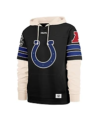 '47 Brand Men's Black Indianapolis Colts Split Zone Cornerback Duo Hoodie