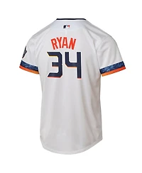Nike Big Boys and Girls Nolan Ryan White Houston Astros 2025 City Connect Limited Player Jersey