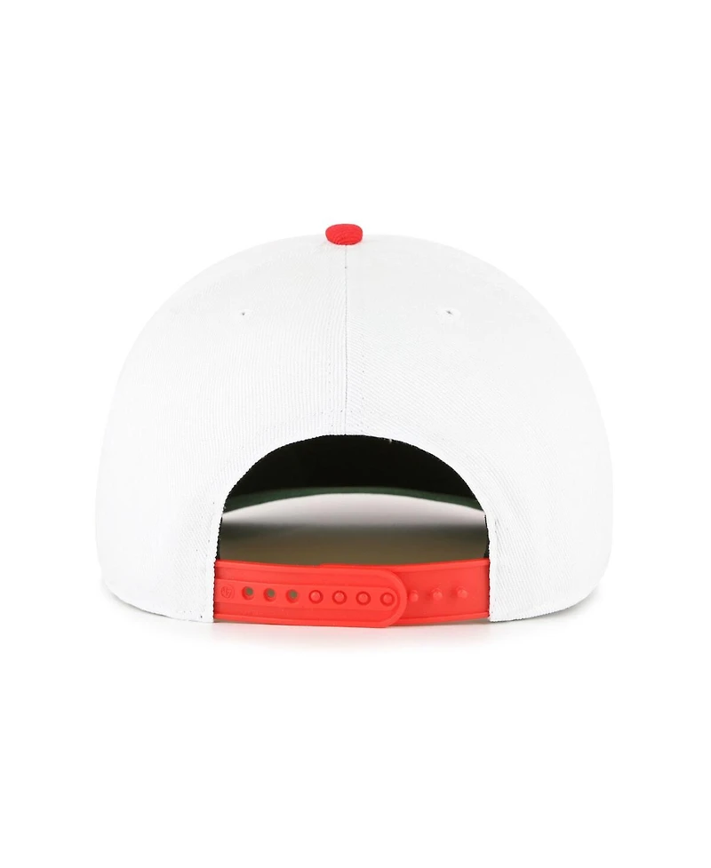 '47 Brand Big Boys and Girls White/Scarlet San Francisco 49ers Prime Play Hitch Adjustable Hat