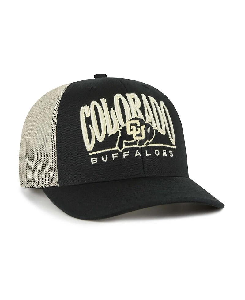 '47 Brand Men's Black Colorado Buffaloes Arid Adjustable Trucker Hat