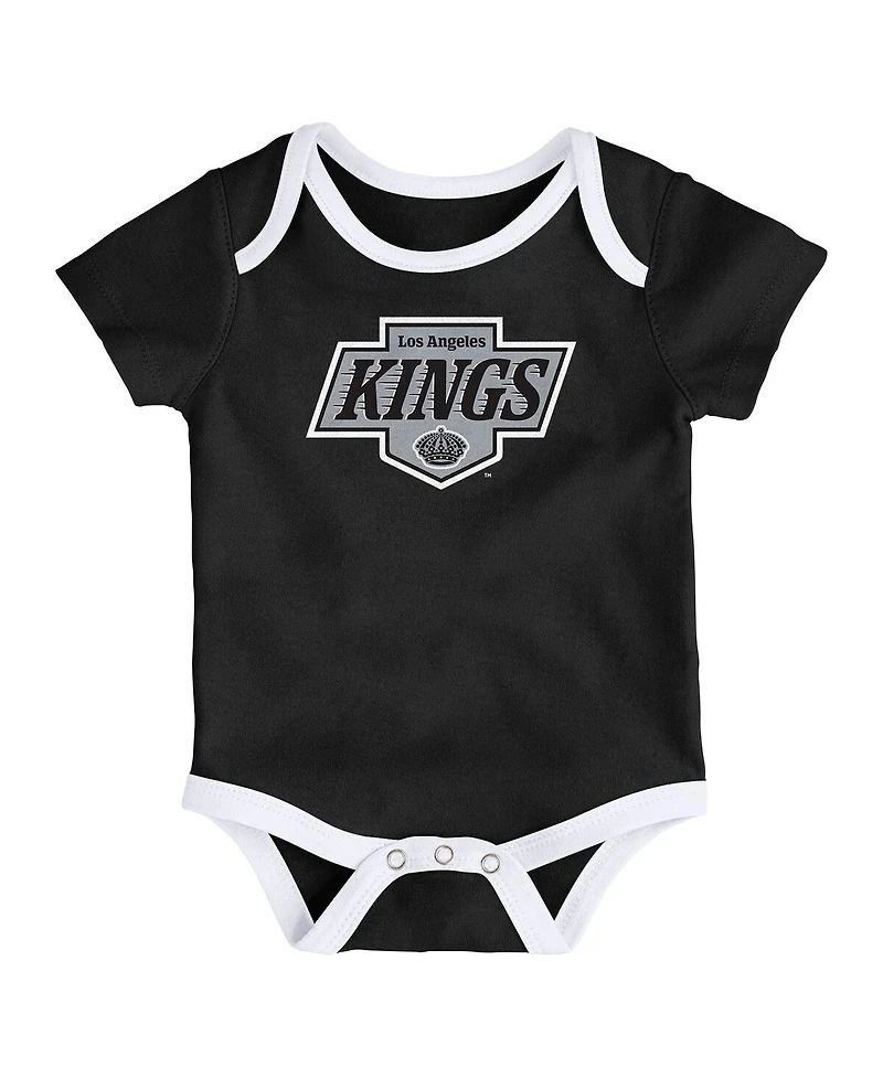 Outerstuff Baby Boys and Girls 3-Pack Los Angeles Kings Loyal Buddies Bodysuit Set
