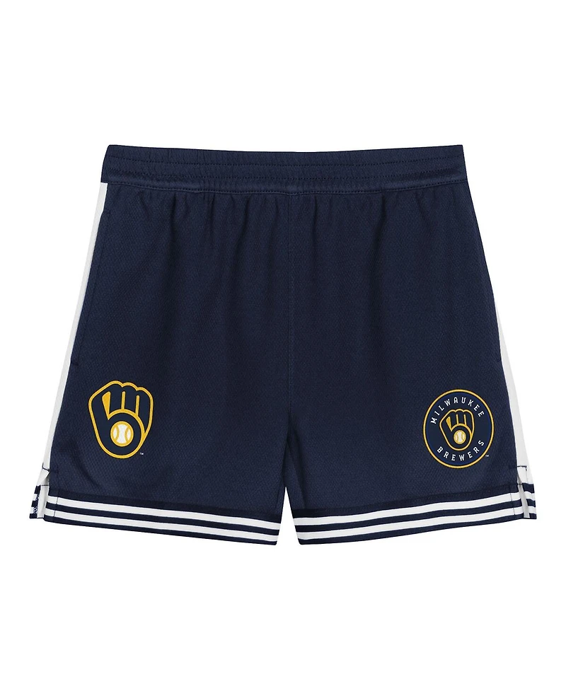 Outerstuff Preschool 2-Piece Gold Milwaukee Brewers Hitter Infielder Set