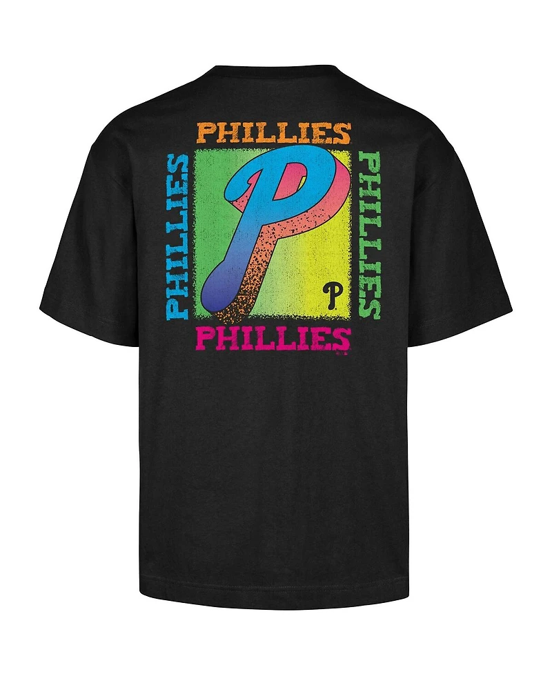 '47 Brand Men's Black Philadelphia Phillies Sundale Foundation T-Shirt