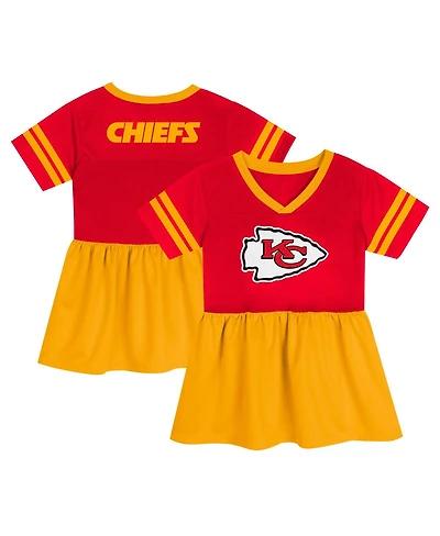 Outerstuff Girls Toddler Red Kansas City Chiefs Stadium Lights Fashion Jersey Dress
