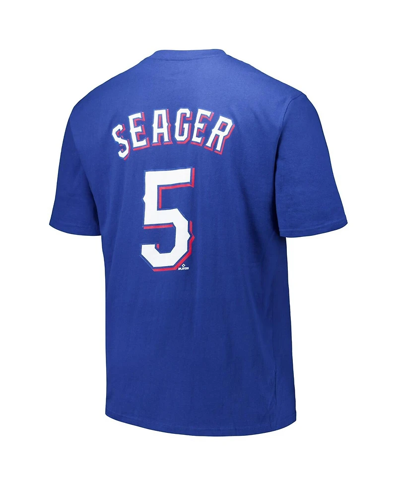 Fanatics Men's Corey Seager Royal Texas Rangers Big Tall Name Number T-Shirt