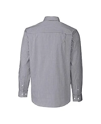 Cutter & Buck Men's Charcoal Georgia Bulldogs Alumni Logo Easy Care Stretch Gingham Dress Shirt