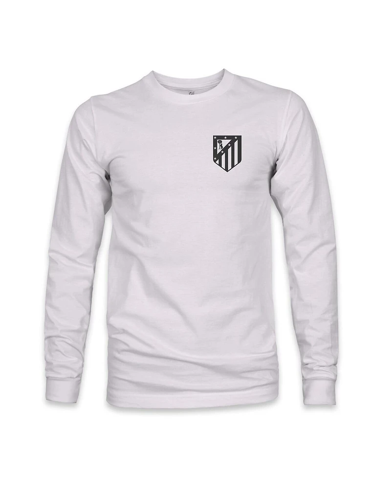 1863FC Men's Silver Atletico de Madrid Team Arch Long Sleeve T-Shirt